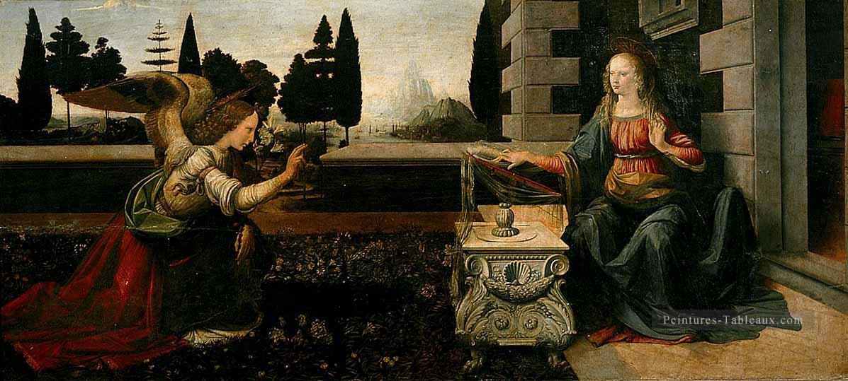 l’Annonciation Léonard de Vinci Peintures à l'huile